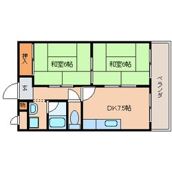 筒井駅 徒歩6分 4階の物件間取画像